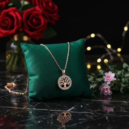 Tree of Life Pendant Chain - Rose Gold